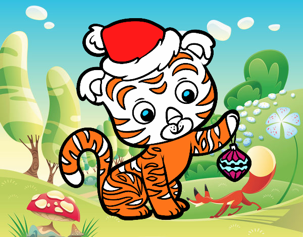 Tigre navideño