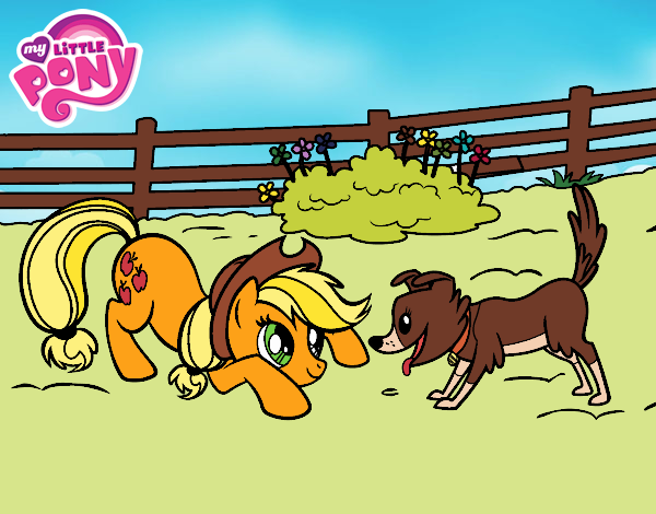 Applejack y Winona