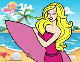 Barbie va a surfear