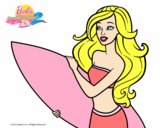 Barbie va a surfear