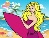 Barbie va a surfear