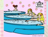 Barbie y sus amigas en el jacuzzi