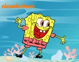 Bob Esponja saludando