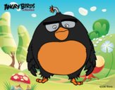 Dibujo Bomb de Angry Birds pintado por Macneli