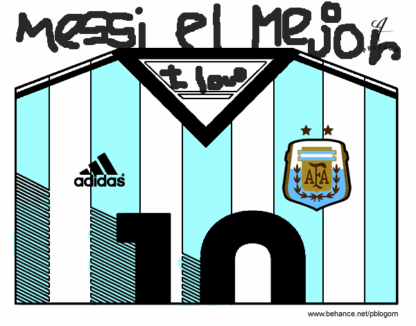 Camiseta del mundial de fútbol 2014 de Argentina