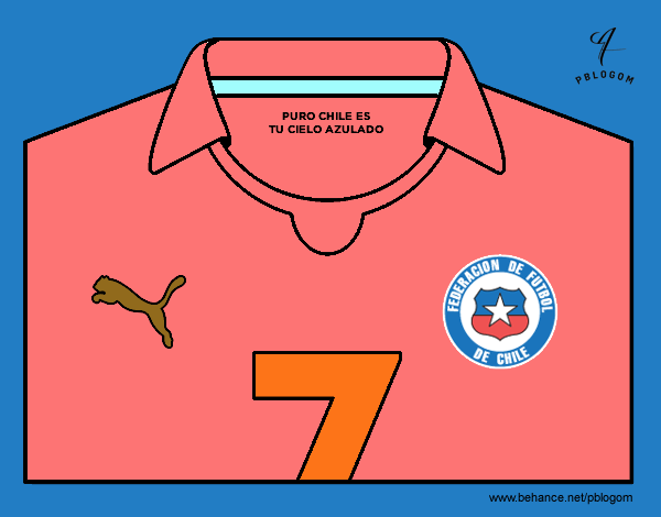 Camiseta del mundial de fútbol 2014 de Chile