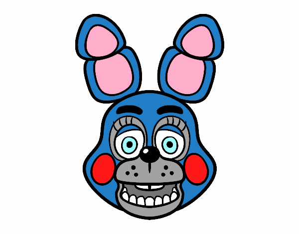 Cara de Toy Bonnie de Five Nights at Freddy's