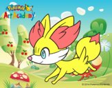 Fennekin corriendo