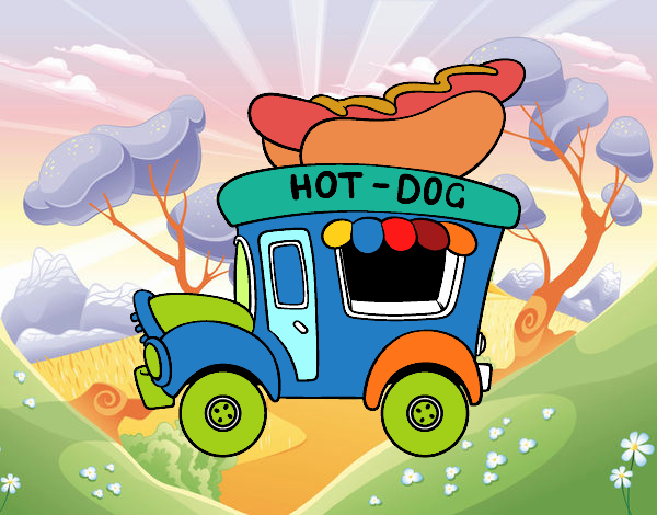 Food truck de perritos calientes