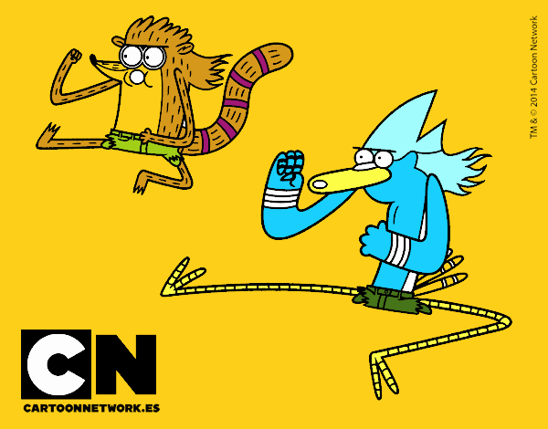 Mordecai y Rigby karatekas