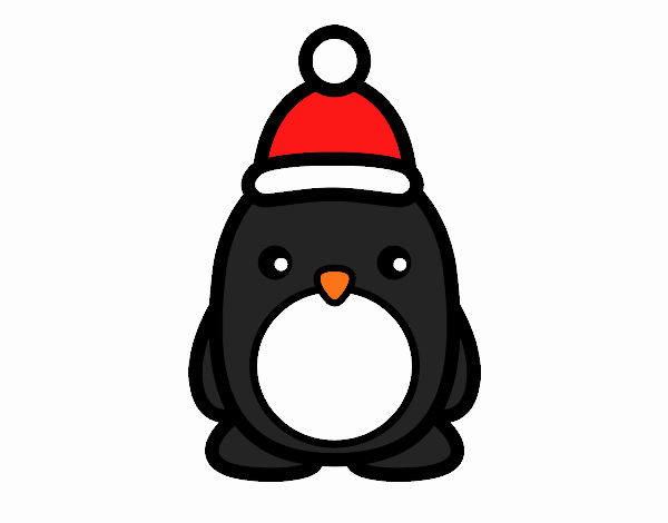 Pingüino navideño