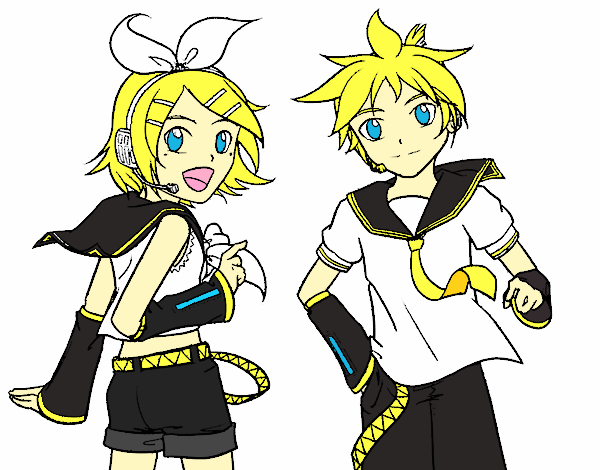 Rin y Len Kagamine Vocaloid