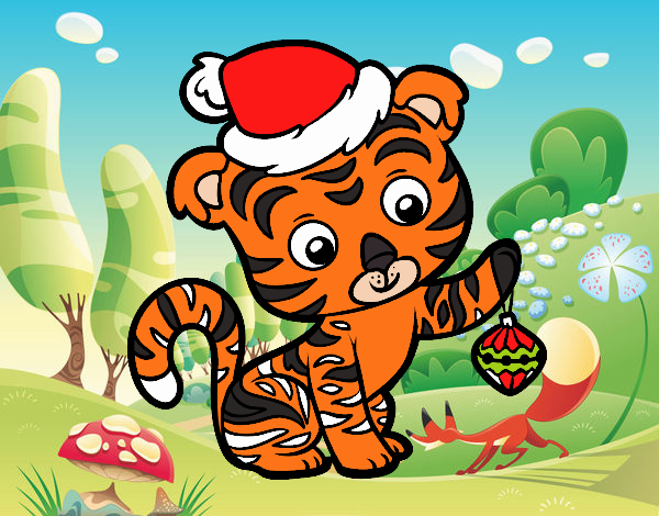 Tigre navideño