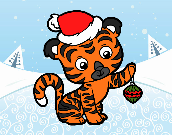 Tigre navideño