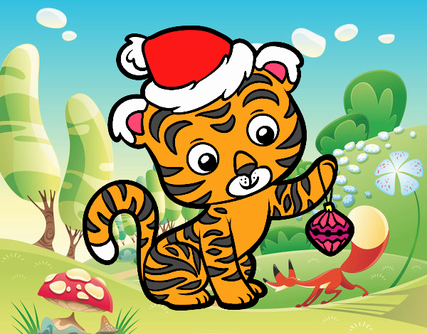 Tigre navideño