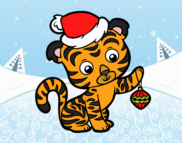 Tigre navideño