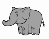 Dibujo Un elefantito pintado por OONX