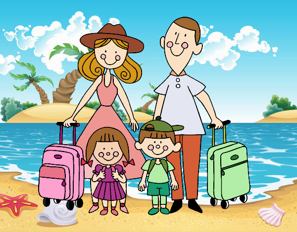 Una familia de vacaciones