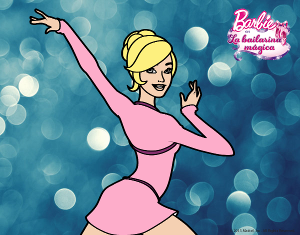 Barbie en postura de ballet