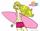 Barbie surfera