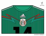 Camiseta del mundial de fútbol 2014 de México