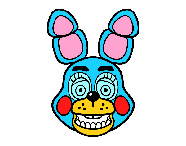 Cara de Toy Bonnie de Five Nights at Freddy's