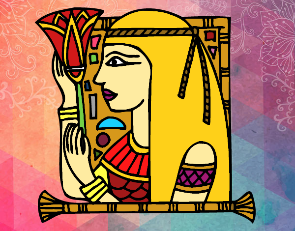 Dibujo Cleopatra pintado por 2017