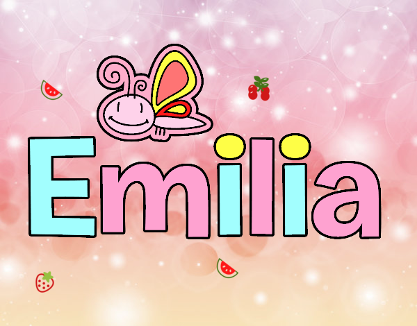 Dibujo Emilia pintado por emi11