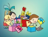 Los niños y los regalos