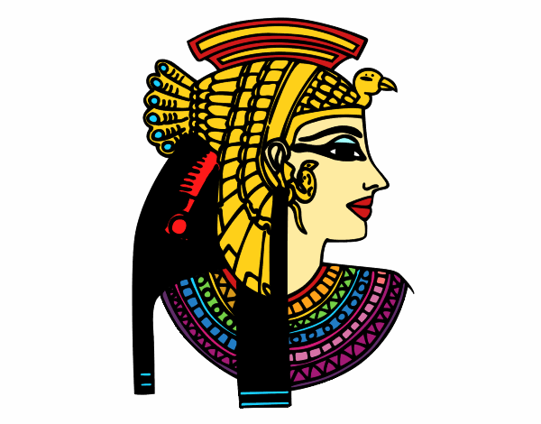 Dibujo Perfil de Cleopatra pintado por 2017