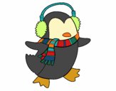 Pingüino con bufanda