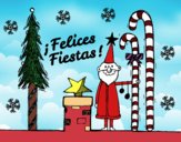 Postal Felices Fiestas