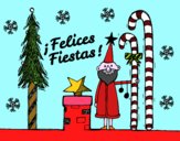 Postal Felices Fiestas