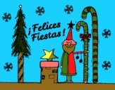 Postal Felices Fiestas