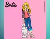 Barbie con cazadora de cuadros