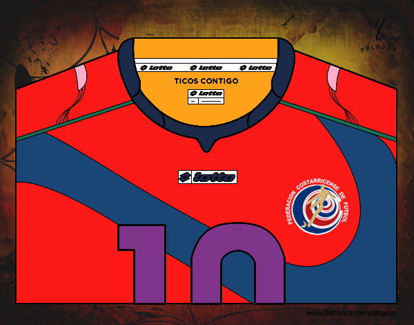 Camiseta del mundial de fútbol 2014 de Costa Rica