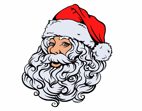 Dibujo Cara de Santa Claus para Navidad pintado por alexanderr