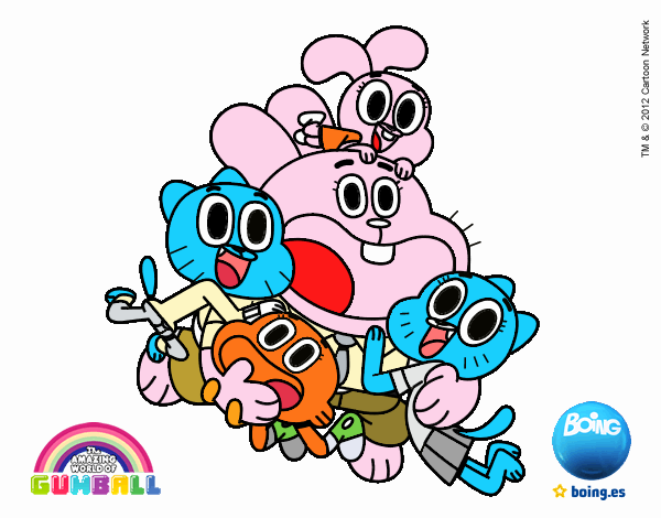 Gumball y amigos contentos