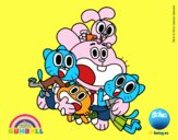 Gumball y amigos contentos