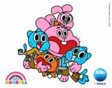 Gumball y amigos contentos