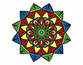 Dibujo Mandala frutal pintado por ISAAAAAC