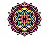 Dibujo Mandala para meditar pintado por Leo85