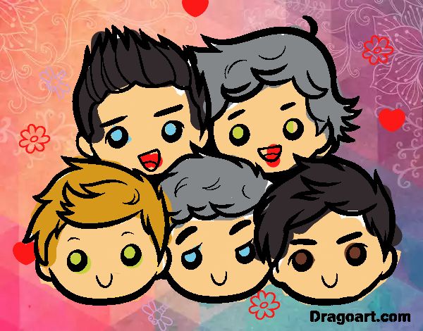 Dibujo One Direction 2 pintado por Sophlozano