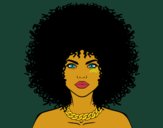 Dibujo Peinado afro pintado por Vicchan