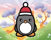 Pingüino navideño