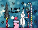 Postal Felices Fiestas