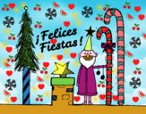 Postal Felices Fiestas