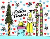 Postal Felices Fiestas