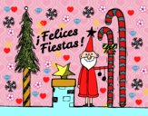 Postal Felices Fiestas