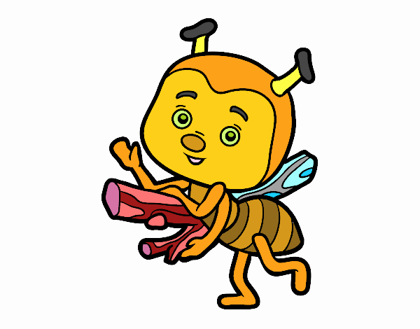 Abeja saludando